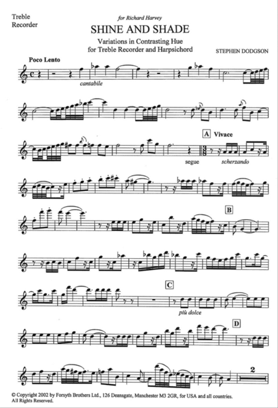 Shine and Shade Recorder scores gallery preview page 2