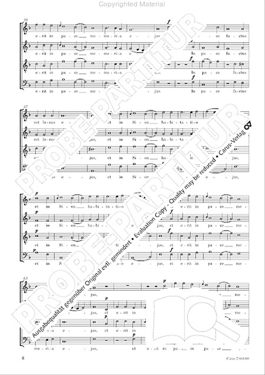 Motets and arias for choirs collected and edited by Johann Adam Hiller, vol. 6 Voice Solo scores gallery preview page 9