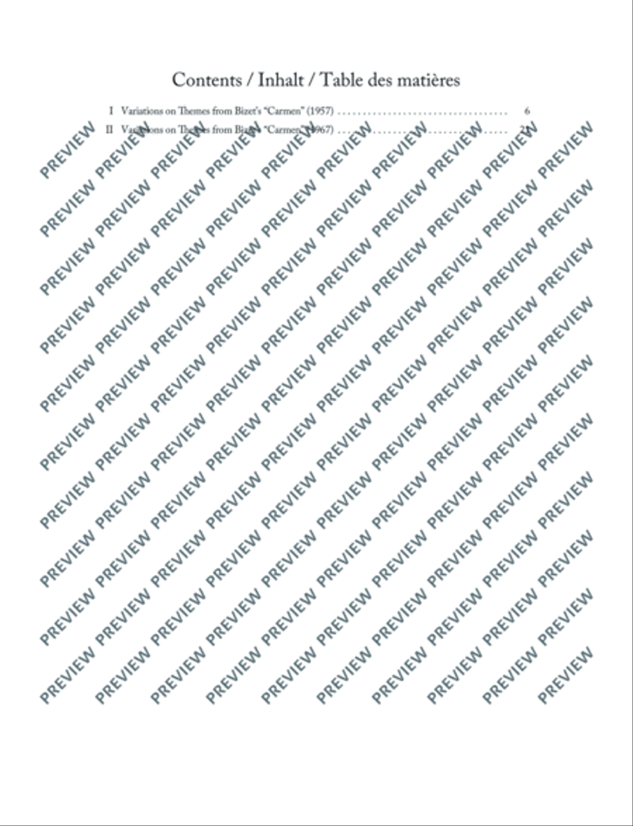 Carmen Paraphrases Piano Solo scores gallery preview page 6