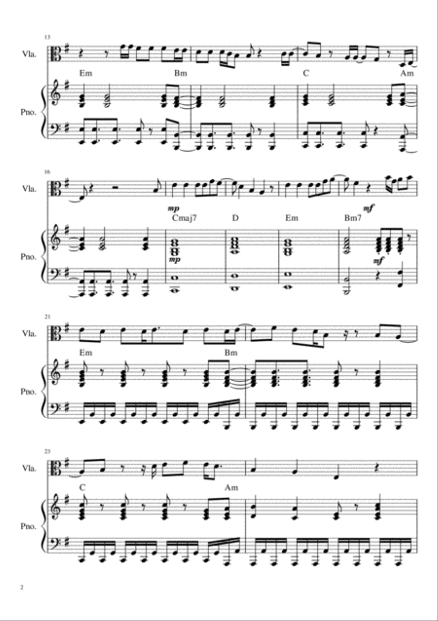 Midnight Sky Viola scores gallery preview page 2
