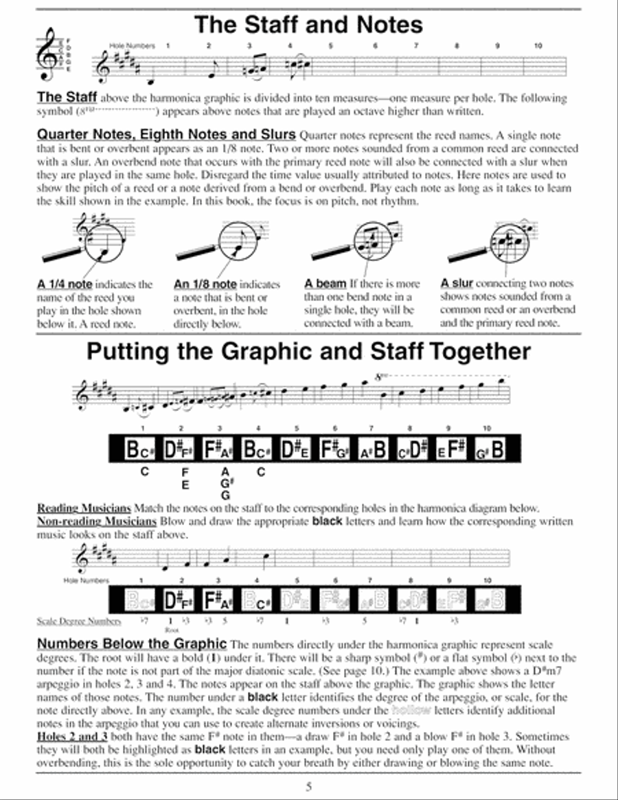 Complete 10-Hole Diatonic Harmonica Series: B Harmonica Book Harmonica scores gallery preview page 6