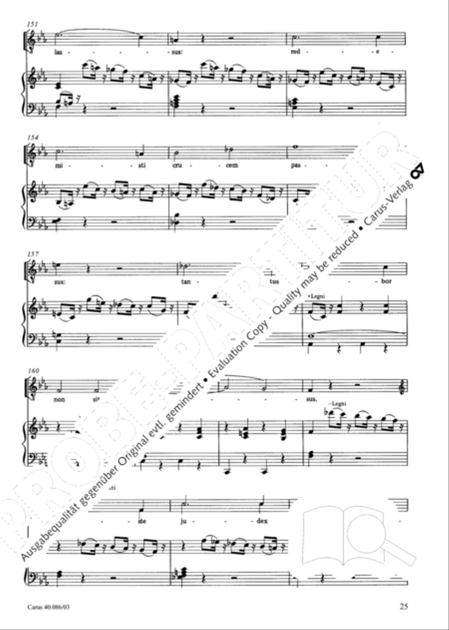 Requiem in C minor 4-Part scores gallery preview page 26