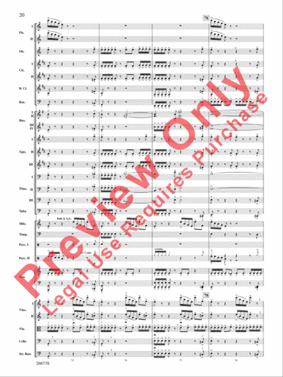 Superman Returns, Concert Selections from Full Orchestra scores gallery preview page 21
