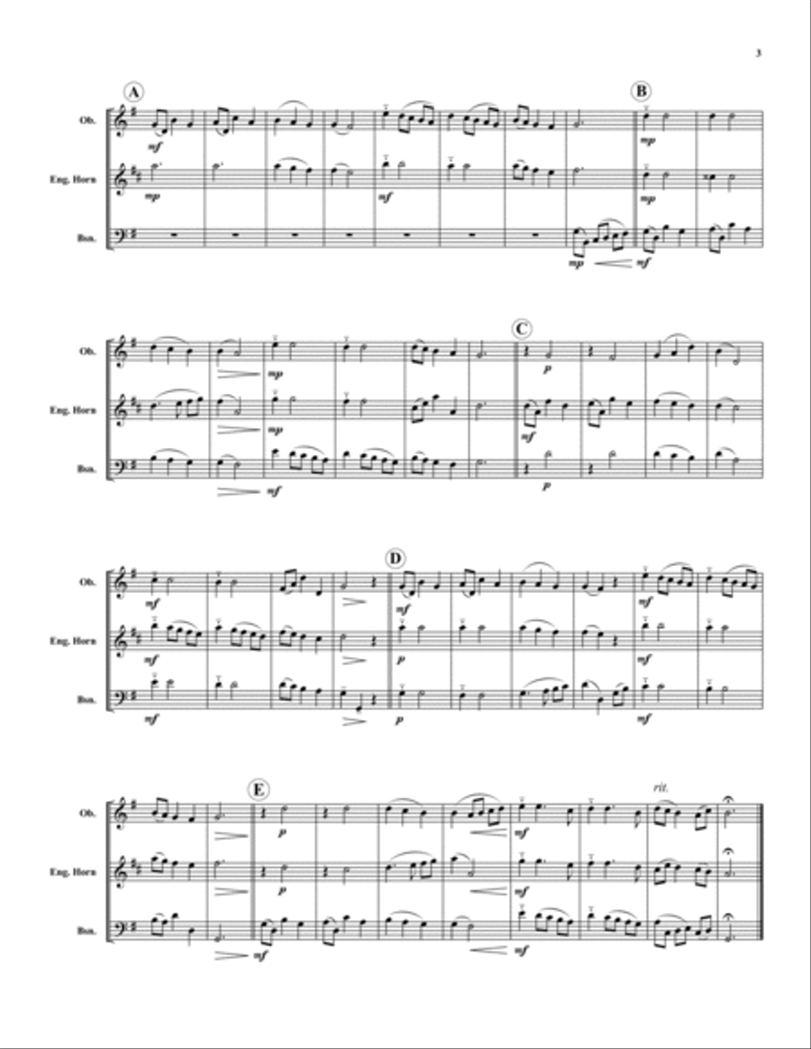Three Centuries of Music Three Centuries of Music Woodwind Trio scores gallery preview page 3