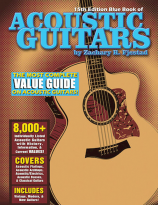 Book cover for Blue Book of Acoustic Guitars - 15th Edition