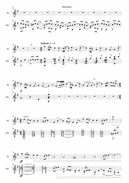 Harlequin for flute and guitar image number null