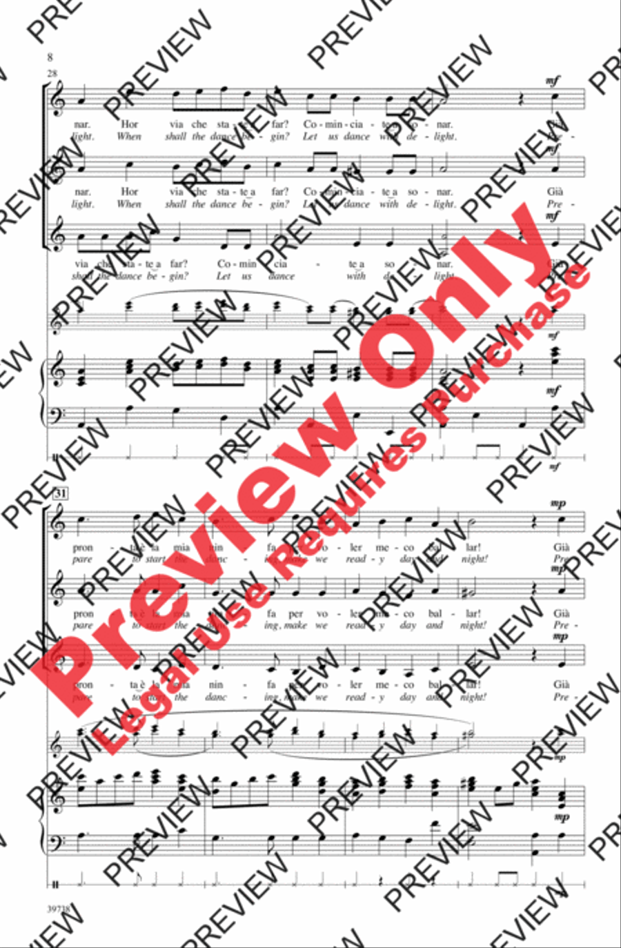 Sonatemi un Balletto Women's Choir scores gallery preview page 8