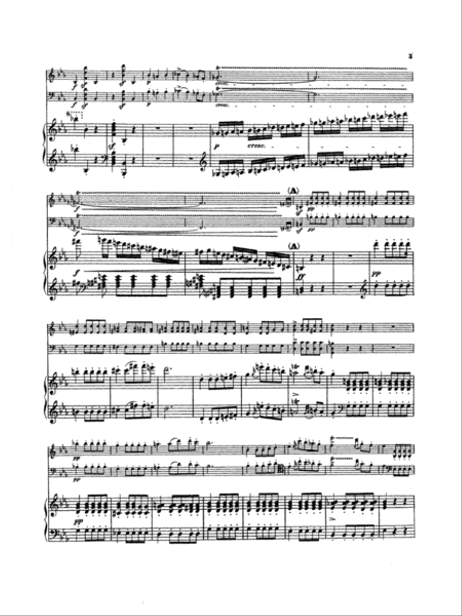 Trio No. 2 in E-flat Major, Op. 100 String Orchestra scores gallery preview page 4