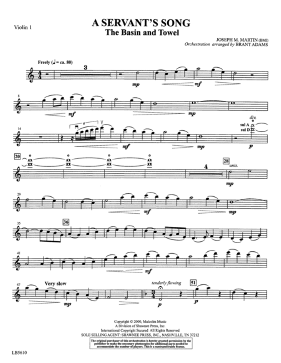 Colors of Grace - Lessons for Lent (New Edition) (Orchestra Accompaniment) - Violin 1 Choir scores gallery preview page 4