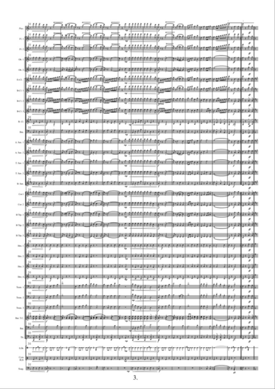 March ``Anchors Aweigh, the Song of the U.S. Navy´´ for Concert Band Concert Band scores gallery preview page 4
