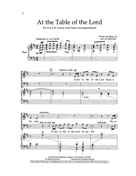 At the Table of the Lord image number null