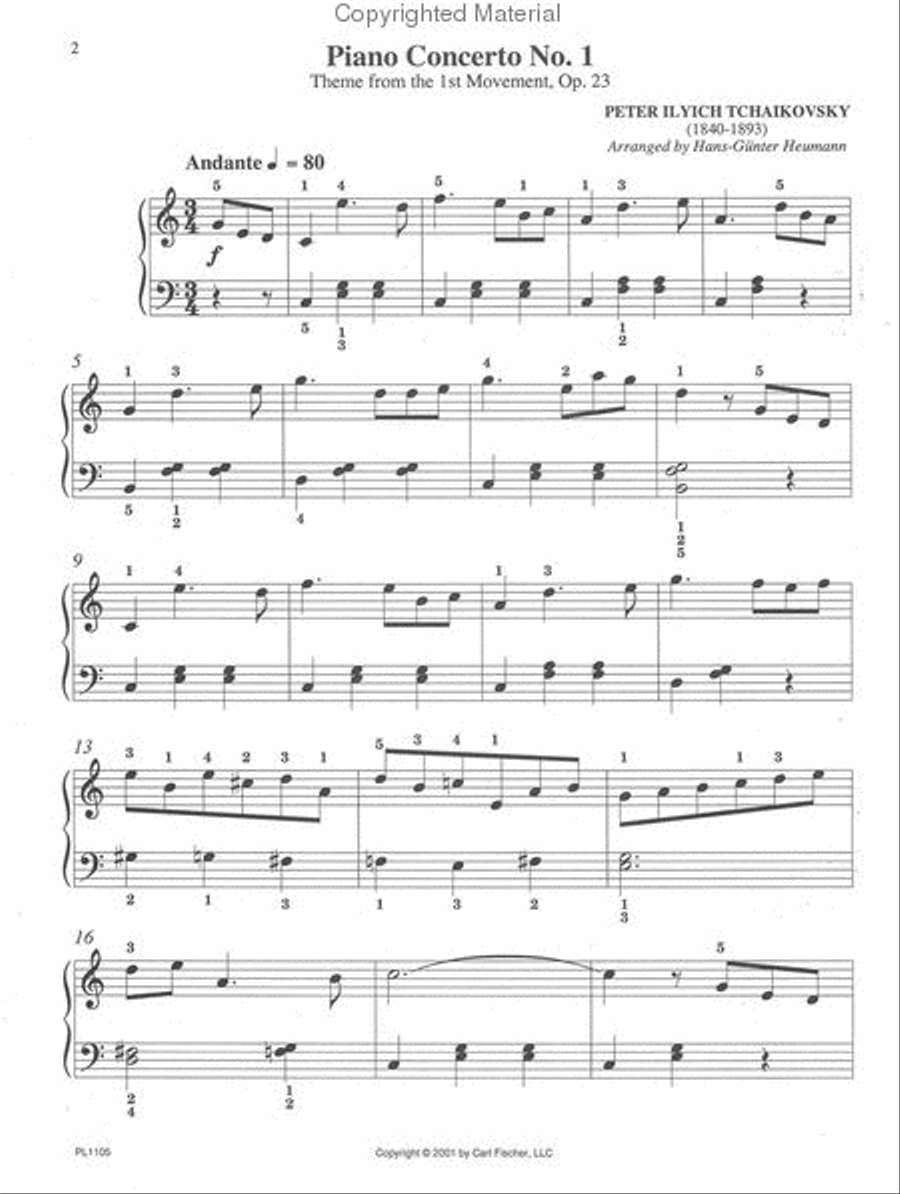 First Fun With Tchaikovsky for Piano Piano Solo scores gallery preview page 2