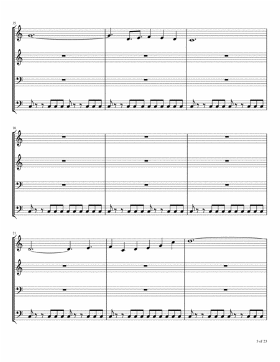 Quartet #9 Brass Ensemble scores gallery preview page 4
