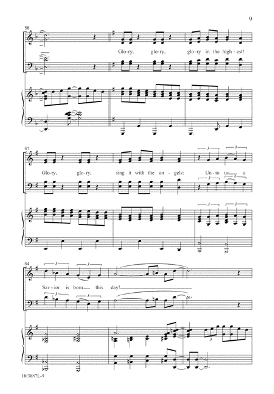 Glory, Glory! Glory, Glory! 4-Part scores gallery preview page 9