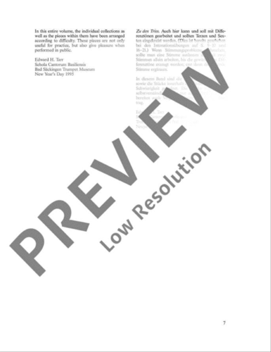The Art of Baroque Trumpet Playing Trumpet Trio scores gallery preview page 8