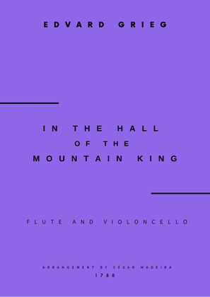Book cover for In The Hall Of The Mountain King - Flute and Cello (Full Score and Parts)
