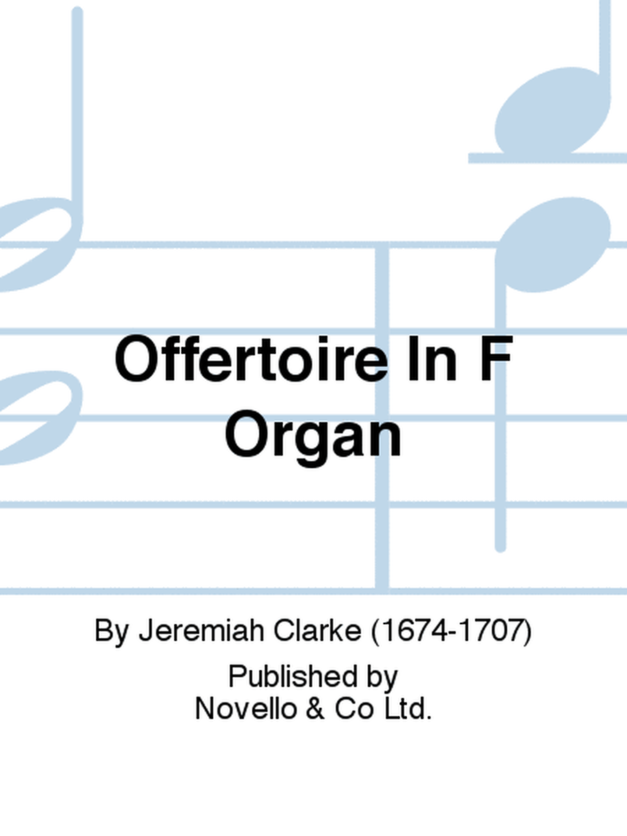 Offertoire In F Organ