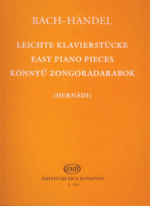 Book cover for Easy Piano Pieces 18 Works By Js Bach Cpe Bach Wf Bach And Handel