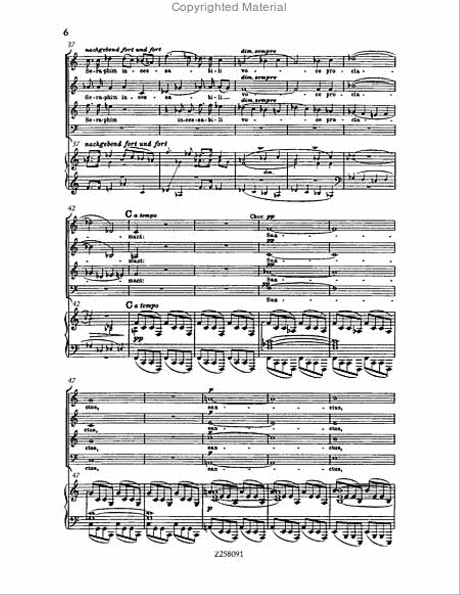 Te Deum, WAB 45 (1886 revision) Choir scores gallery preview page 6