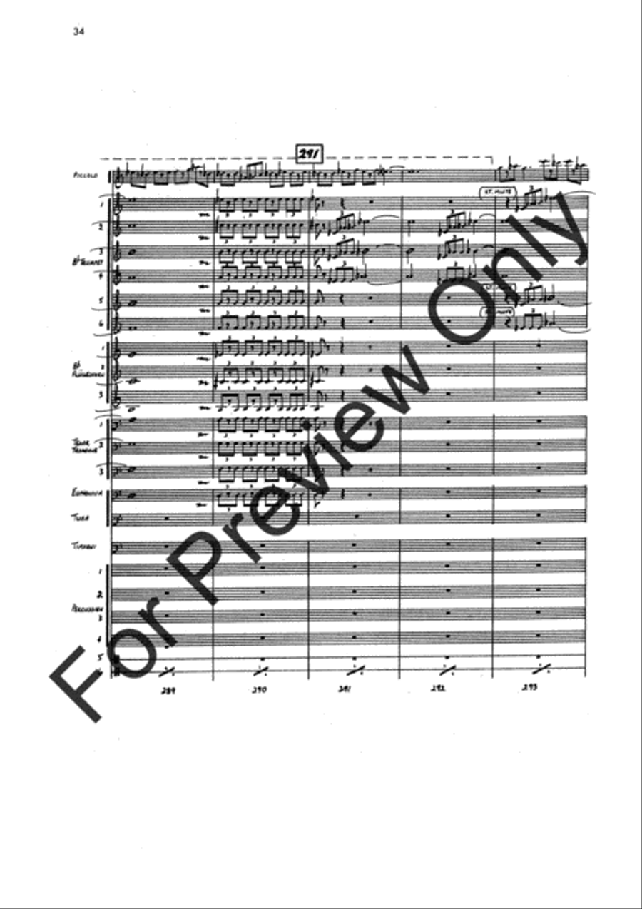 Agincourt Hymn (Score) Concert Band scores gallery preview page 58