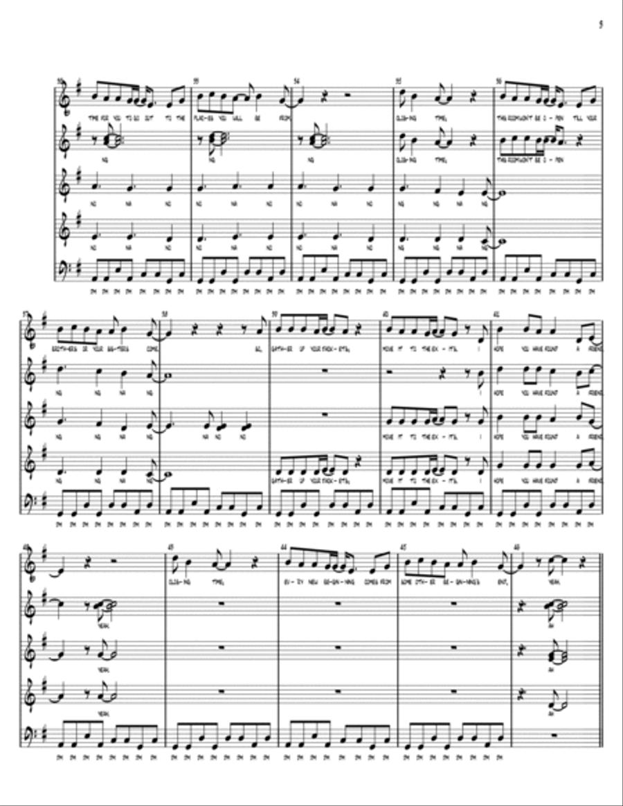 Closing Time 4-Part scores gallery preview page 3
