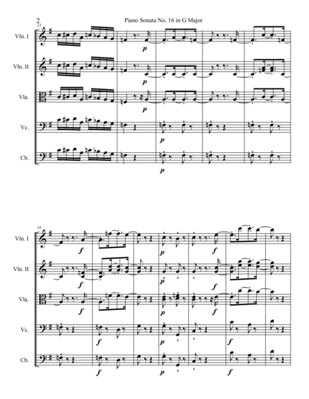 Piano Sonata No. 16