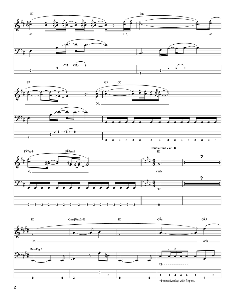 Just A Phase Just A Phase Bass Guitar Tablature scores gallery preview page 2
