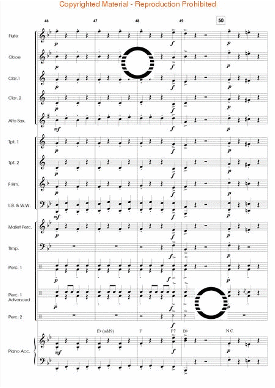 Along Came a Spider Concert Band scores gallery preview page 11