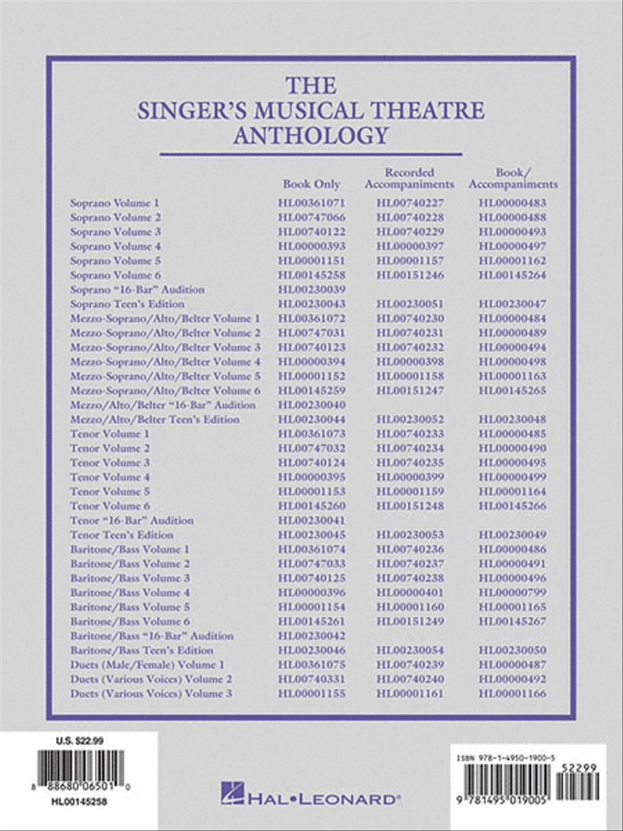 Singer's Musical Theatre Anthology – Volume 6 Voice scores gallery preview page 3