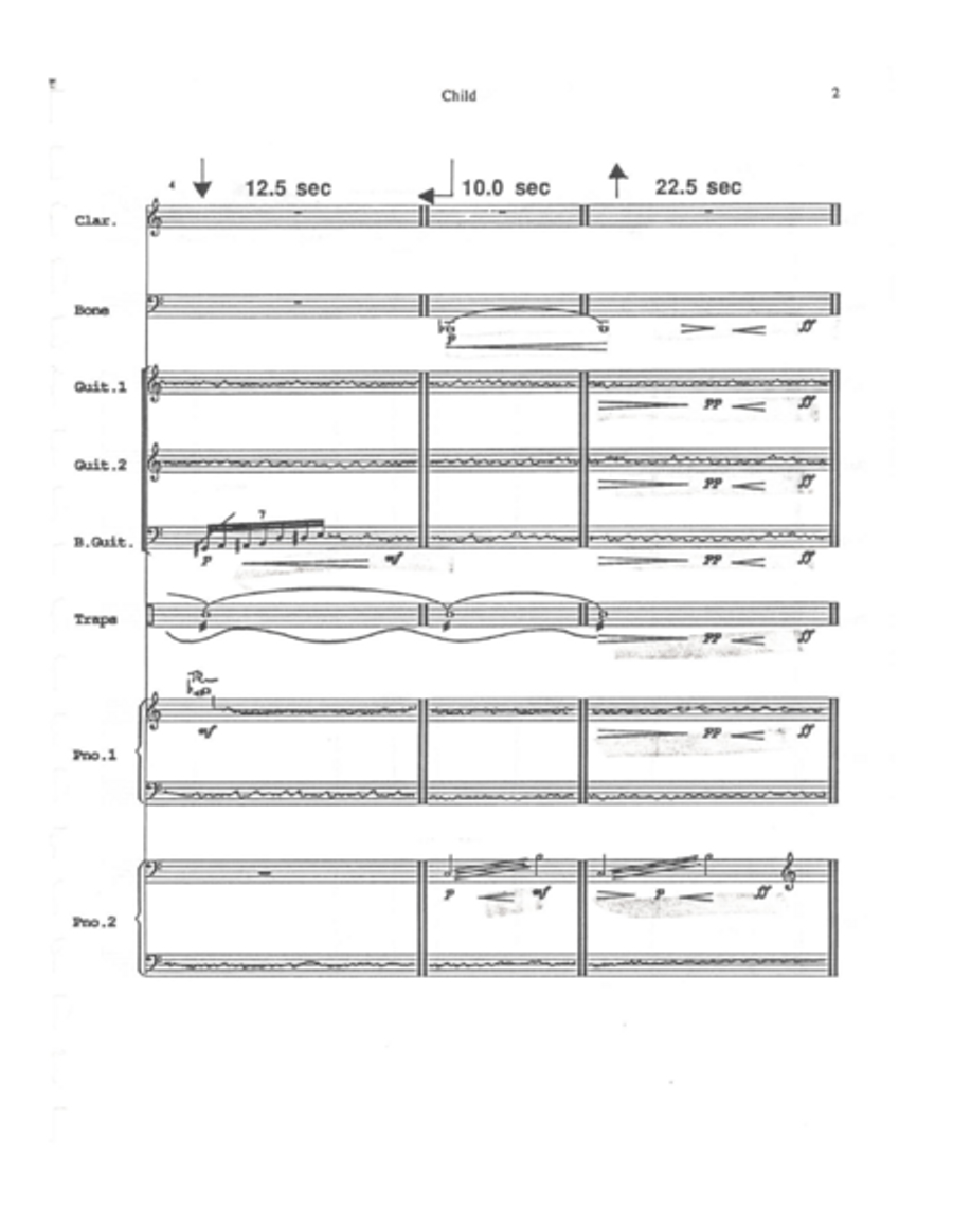 Child of Amerika-for Clarinet and 7 Players Small Ensemble scores gallery preview page 6