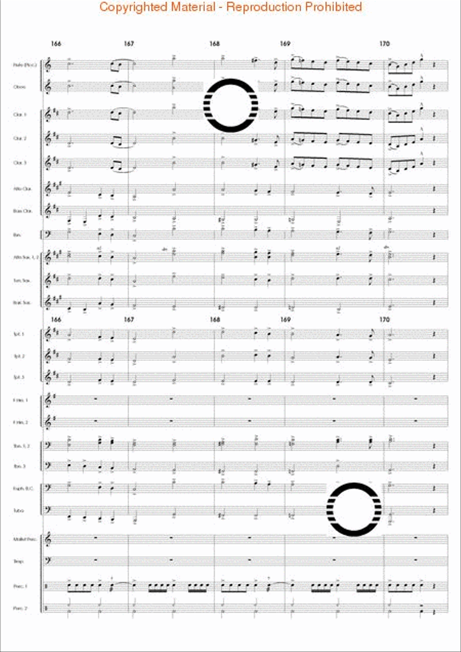 Black Granite III Black Granite III Concert Band scores gallery preview page 35