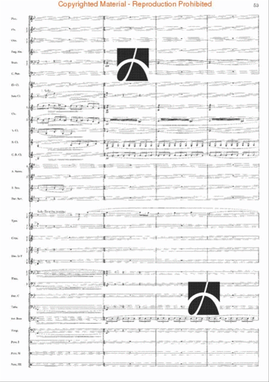 Belkis, Regina Di Saba (Part II) Concert Band scores gallery preview page 53