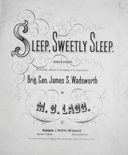 Sleep, Sweetly Sleep. Song & Chorus