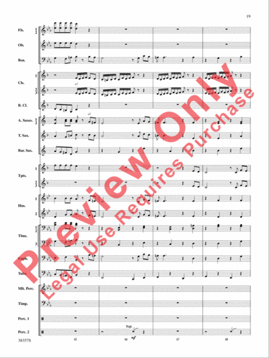 A Classic Christmas Concert Band scores gallery preview page 20