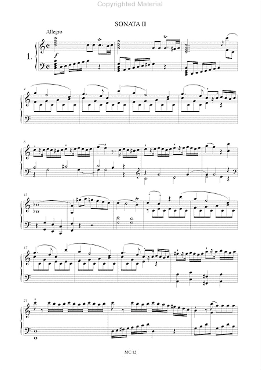3 Sonatas Op. 7 for Harpsichord (Piano)