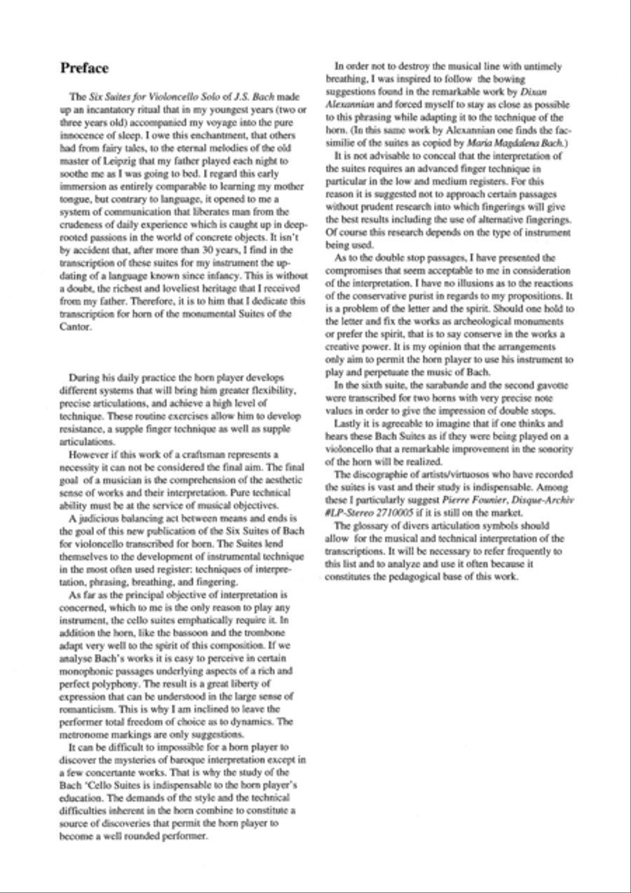 6 Suites Horn Solo scores gallery preview page 6