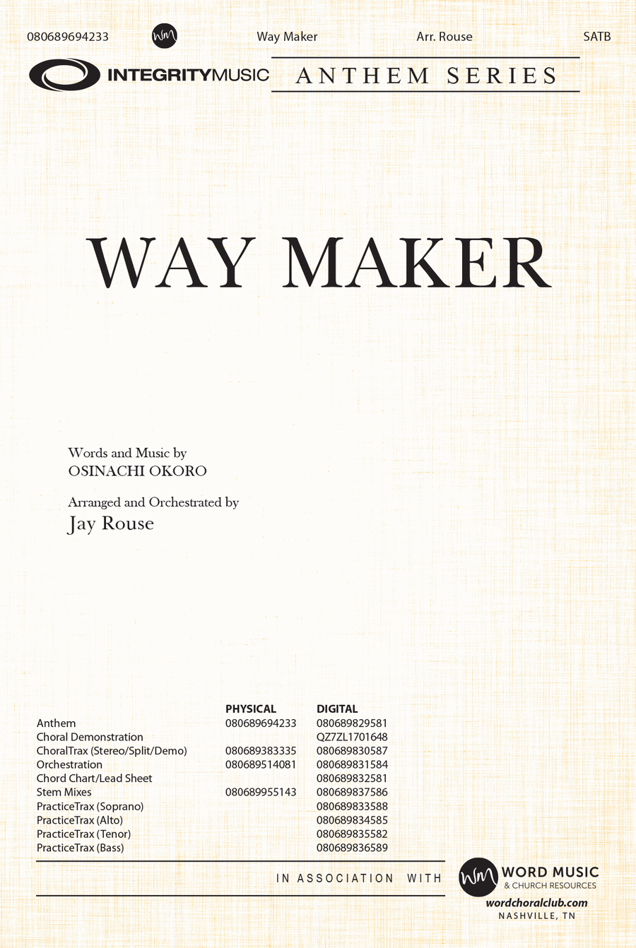 Way Maker - Anthem