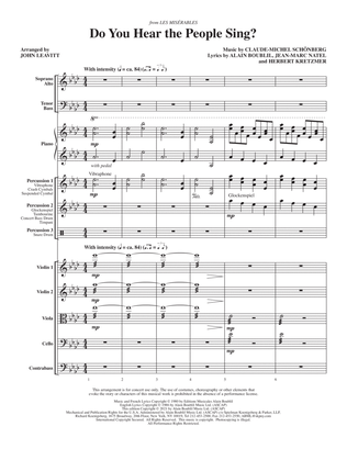Book cover for Do You Hear the People Sing? (from Les Misérables) (arr. John Leavitt) - Full Score