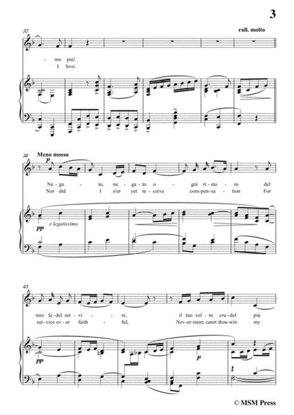 Carissimi-Filli,non t'amo più,from 'A Cantata',in F Major,for Voice and Piano image number null