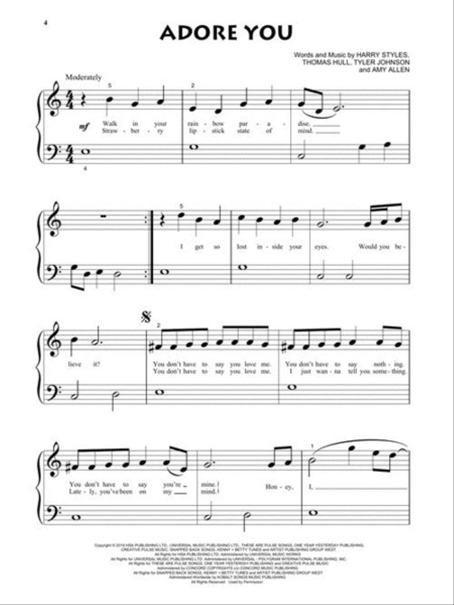 <br>Sheet music extract