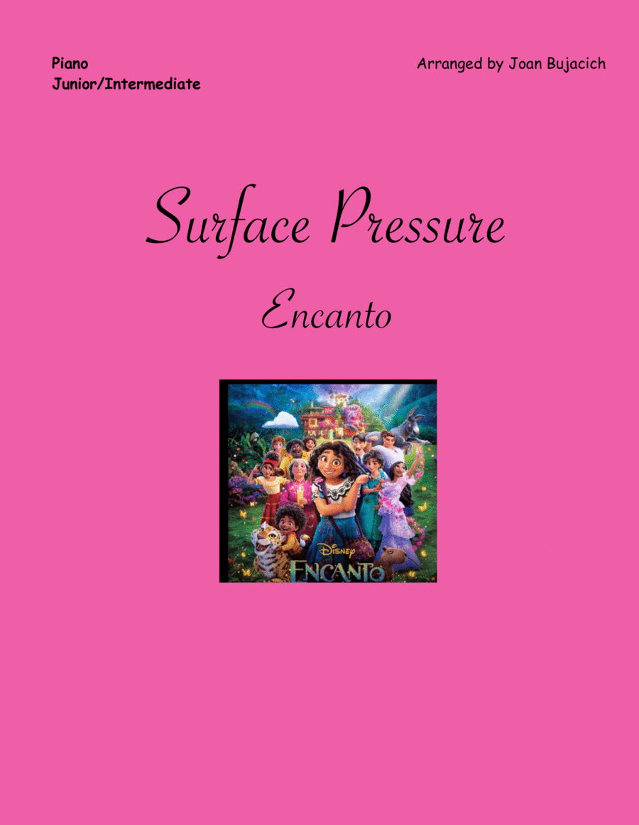 Surface Pressure Piano Solo scores gallery preview page 1