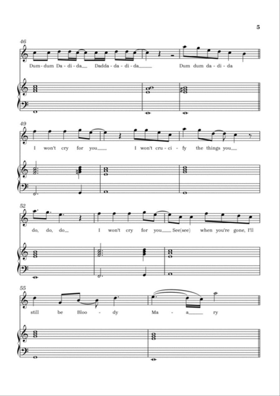 Bloody Mary Voice scores gallery preview page 5