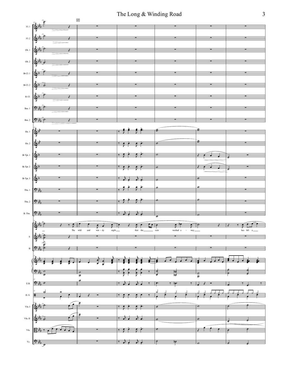 The Long And Winding Road Full Orchestra scores gallery preview page 3
