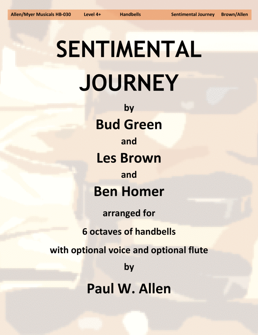 Sentimental Journey Piano, Vocal, Guitar scores gallery preview page 1