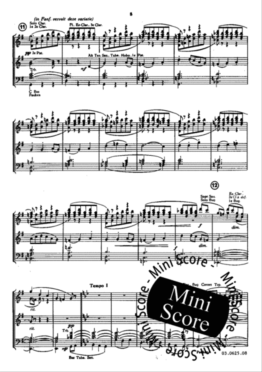 Folk Song Suite Concert Band scores gallery preview page 11