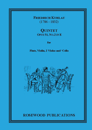 Book cover for Quintet in E, Op. 51