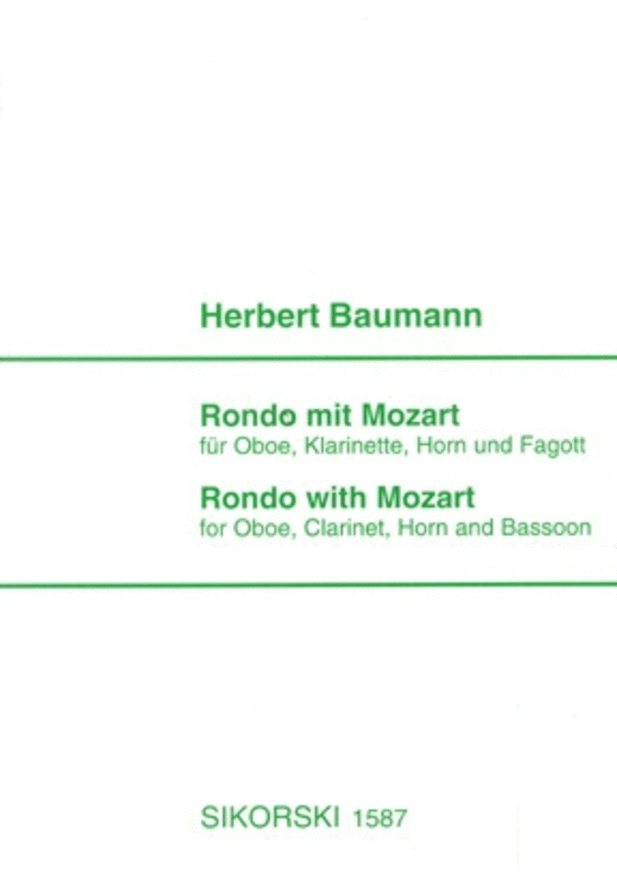 Rondo Mit Mozart For Oboe Clarinet Horn And Bassoon Score And Parts