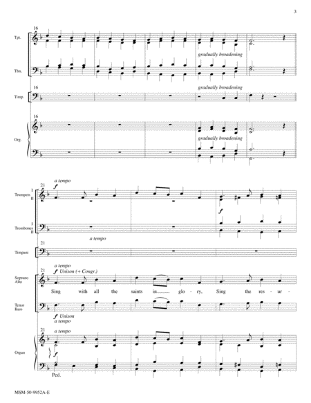 Sing with All the Saints In Glory (Downloadable Full Score) image number null
