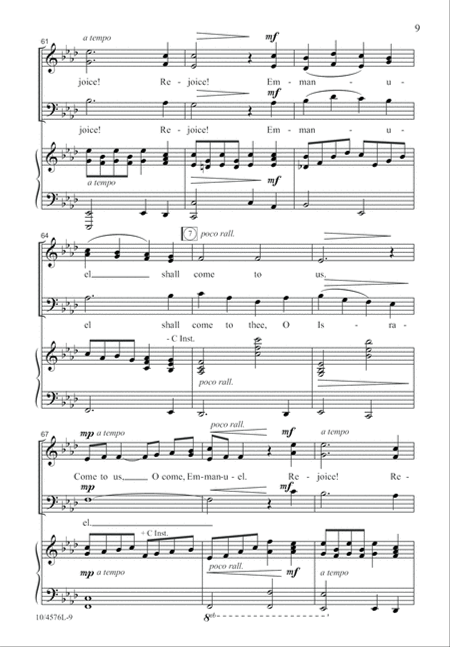 Come to Us, Emmanuel Come to Us, Emmanuel 4-Part scores gallery preview page 10