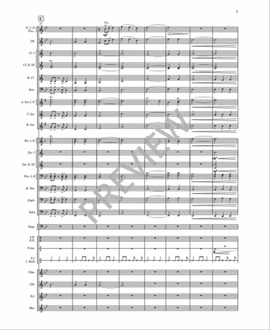 Raise - Full Score and Parts Set of Parts scores gallery preview page 9